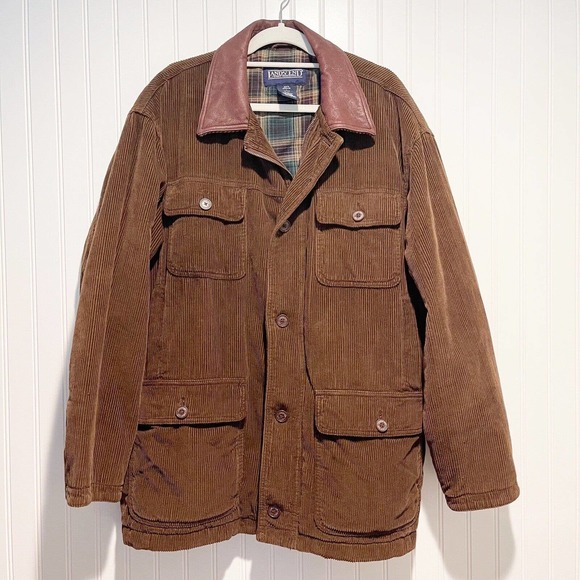 Lands' End Jackets & Coats Lands End Brown Corduroy Chore Barn